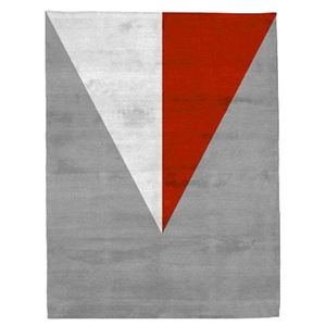 Aalborg - Grey, White & Red Rug 