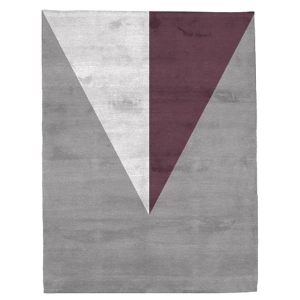 Aalborg - Silver, White & Purple Rug 