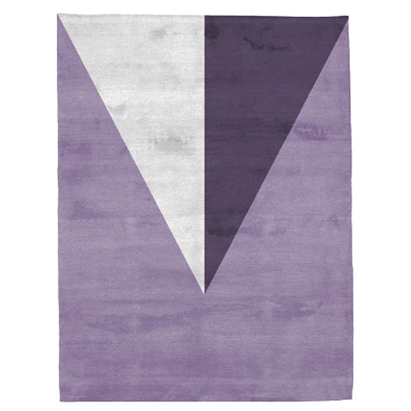 Aalborg - White & Purple Rug 