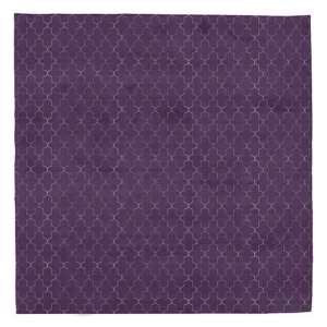 Avenue - Plum Purple & White Rug 