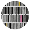 Bar Code - Black, White & Mixed 1 Rug 