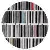 Bar Code - Black, White & Mixed 2 Rug 