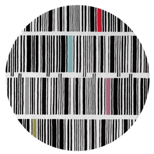 Bar Code - Black, White & Mixed 2 Rug 