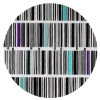 Bar Code - Black, White & Mixed 3 Rug 