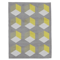 Cubizzmo No.1 - Grey & Yellow Rug