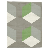 Cubizzmo No.2- Beige & Green Rug