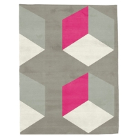 Cubizzmo No.2 - Beige & Pink Rug