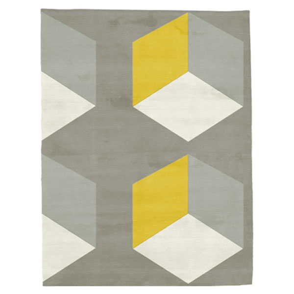 Cubizzmo No.2 - Beige & Yellow Rug 