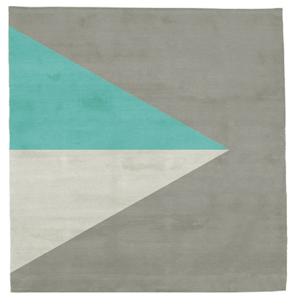 Korsor No.2 - Beige & Blue Curacao Rug 
