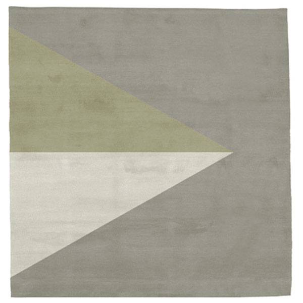 Korsor No.2 - Beige & Dried Moss Rug 