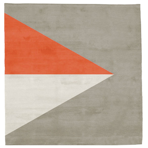 Korsor No.2 - Beige & Orange Rug 