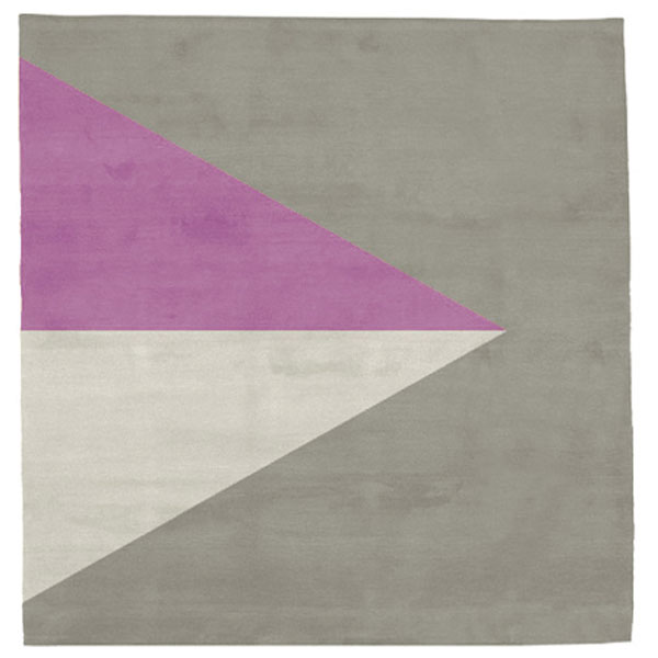 Korsor No.2 - Beige & Wild Orchid Rug 