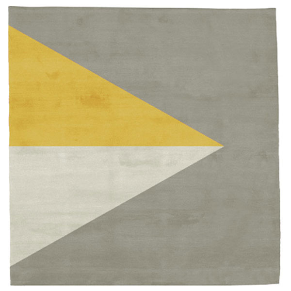 Korsor No.2 - Beige & Yellow Rug 