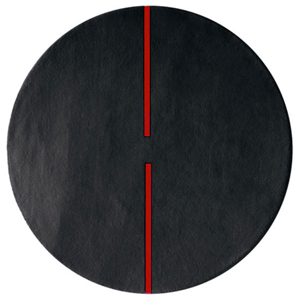 Lightsonic - Charcoal & Red Rug 