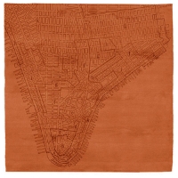 Lower Manhattan No.2 - Apricot Orange Rug