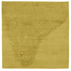 Lower Manhattan No.2 - Bamboo Yellow Rug 