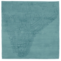 Lower Manhattan No.2 - Blue Rug