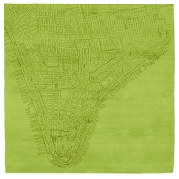 Lower Manhattan No.2 - Green Rug