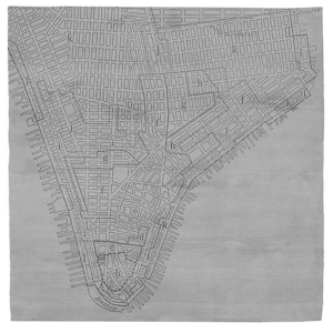 Lower Manhattan No.2 - Grey Rug 