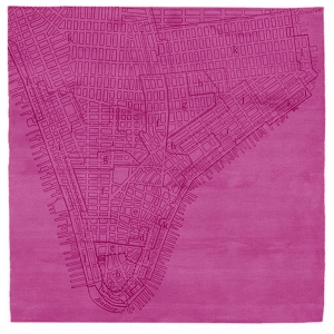 Lower Manhattan No.2 - Pink Rug 