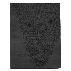 Lower Manhattan - Almost Black Rug 