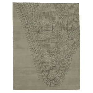 Lower Manhattan - Khaki Rug 