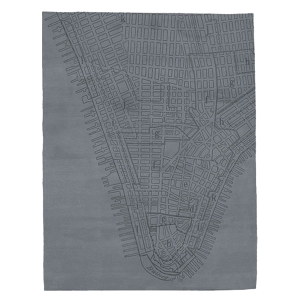 Lower Manhattan - Night Blue Rug 