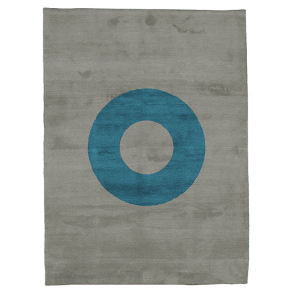 Oh - Grey & Blue Rug 
