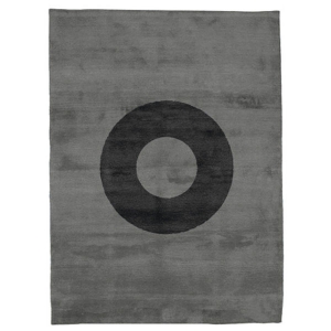 Oh - Silver & Almost Black Rug 