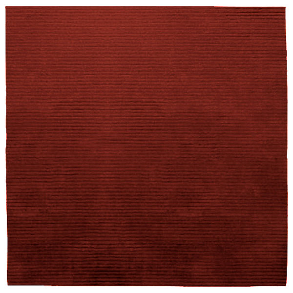 Square Samba Contigo - Wine Red Rug 
