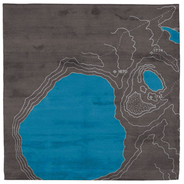 Topo No.1 Blue Rug 