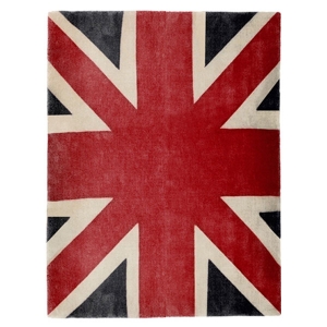 Union Jack - Red, Beige & Dark Blue Rug 