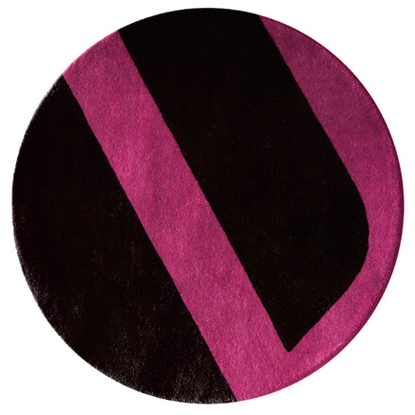Velour - Black & Pink Rug 