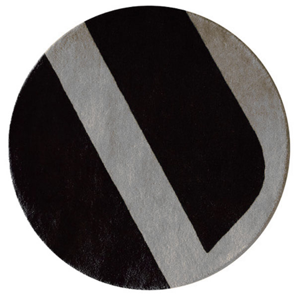 Velour - Black & Silver Rug 