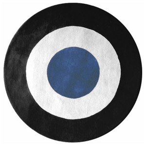 Ystad - Blue, White & Black Rug 