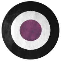 Ystad - Purple, White & Black Rug