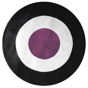 Ystad - Purple, White & Black Rug 