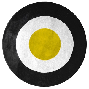 Ystad - Yellow, White & Black Rug 