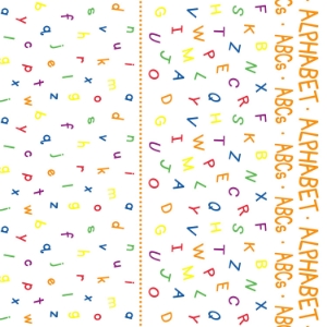 Alphabet Futon Cover 