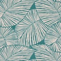 Paradise Palm Turquoise Futon Cover