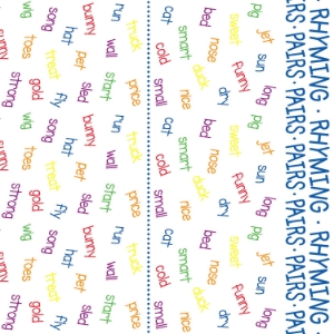 Rhyming Pairs Futon Cover 