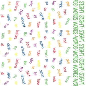 Sight Words Futon Cover 