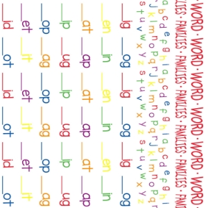 Word Families Futon Cover 