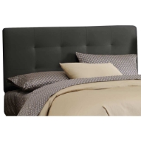 Lyra Headboard - Microsuede, Pull Tufts, Black