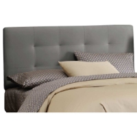 Lyra Headboard - Microsuede, Pull Tufts, Charcoal