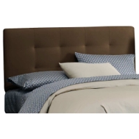 Lyra Headboard - Microsuede, Pull Tufts, Chocolate