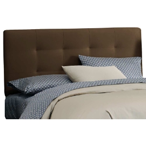 Lyra Headboard - Microsuede, Pull Tufts, Chocolate 