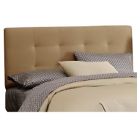 Lyra Headboard - Microsuede, Pull Tufts, Saddle