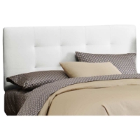 Lyra Headboard - Microsuede, Pull Tufts, White