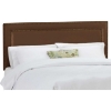 Andromeda Fabric Headboard - Nail Button Border, Chocolate 